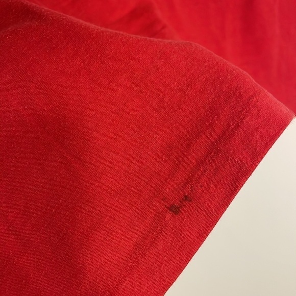 VTG Sportswear 90s Chicago Bulls Tee Single Stitch T-Shirt Med Red 80 Basketball - Picture 6 of 16